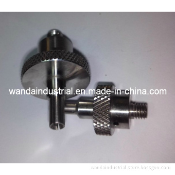 Stainless Steel Machined Parts of Knurling Knob by Turning Process